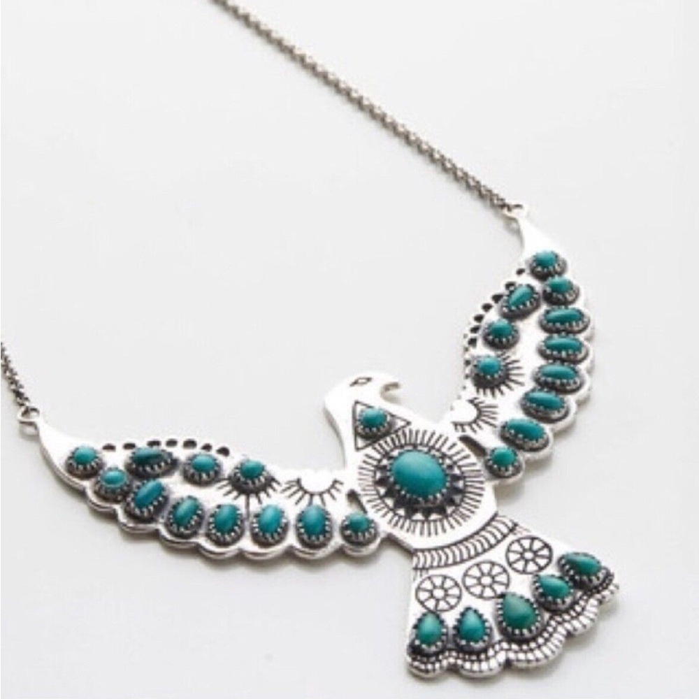 SOLD- Spell and the Gypsy Designs Wild Eagle Necklace Turquoise Thunderbird